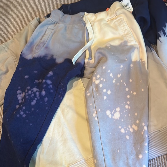 NWT LA DETRESSE Malibu tan blue tie dye acid dye set size small - Picture 10 of 16